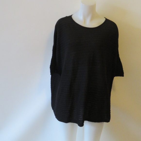 BELA NYC BLACK SHEER BLOUSE TOP SZ 2* - Picture 1 of 7